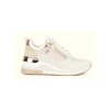 Donna Keys Sneakers Da Donna Con Zeppa K-6022 Beige Metal Gold