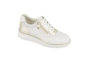 Donna Valleverde Sneakers Da Donna In Pelle Con Sottopiede Estraibile 36351