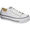 Donna Converse Sneakers Da Donna In Pelle Platform 561680C White