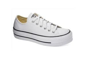 Donna Converse Sneakers Da Donna In Pelle Platform 561680C White