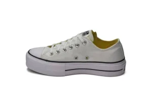 Donna Converse Sneakers Da Donna In Tela Bianca Chuck Taylor All Star Platfo