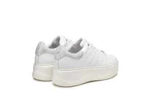 Donna Cult Sneakers Da Donna Platform In Pelle Clw316220 White