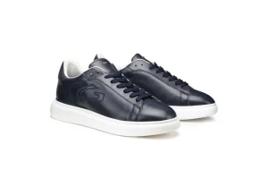 Uomo Guardiani Sneakers Da Uomo In Pelle Blu Agm003709