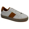 Uomo Ambitious Sneakers In Pelle Bianca Con Lacci 8448J-1490Am