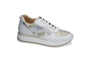 Donna Alviero Martini J Sneakers In Pelle E Tessuto Geo Classic 10929