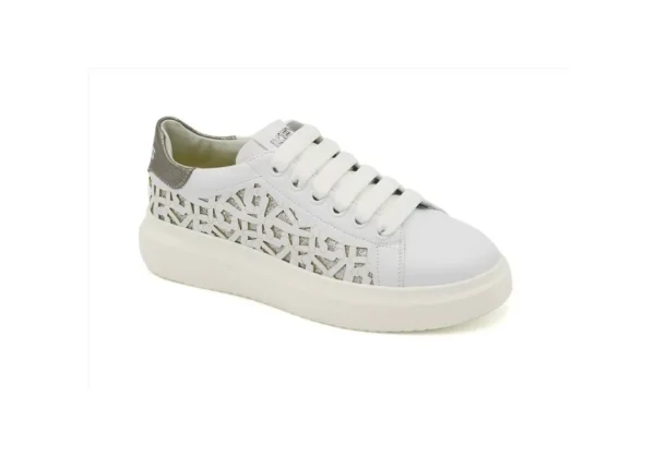 Donna Keys Sneakers In Similpelle Con Glitter K-4001