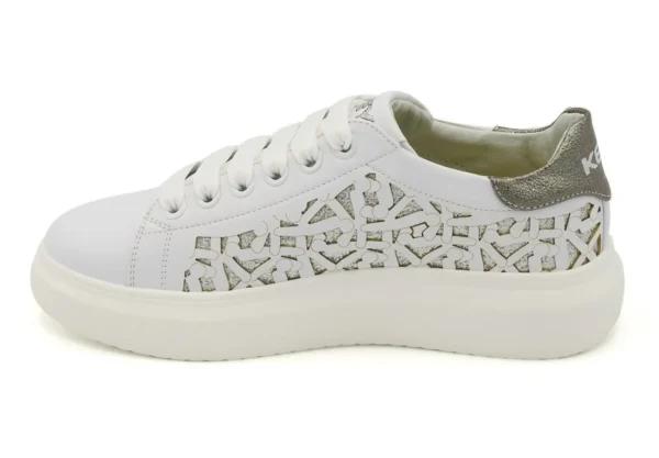 Donna Keys Sneakers In Similpelle Con Glitter K-4001