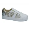 Donna Alviero Martini J Sneakers In Similpelle E Tessuto 10882 Bianco