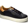 Donna Alviero Martini J Sneakers In Similpelle Platform Con Borchiette 0990 Black Geo Beige