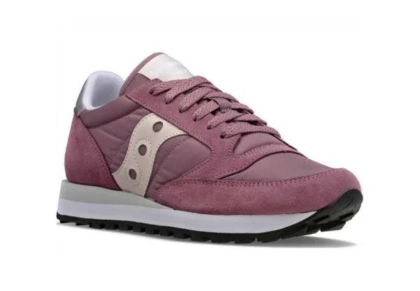 Donna Saucony Sneakers Sportive Da Donna Jazz Originals S1044-660 Plum Off White