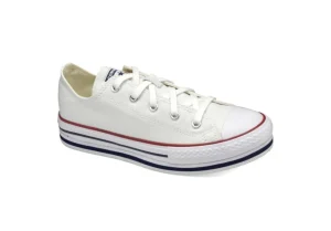 Donna Converse Sneakers Unisex In Tela Chuck Taylor All Star Platform Bianco