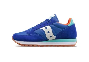 Donna Saucony Sneakers Unisex Sportive Jazz Original S1044-666 Blu White