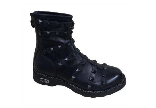 Donna Cult Tronchetto Da Donna In Pelle Con Borchie Zeppelin 3513 Mid W Str.